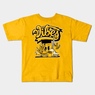 Vibes Goldenrod Sneaker Art Kids T-Shirt